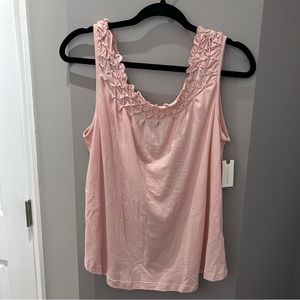 NWT Anthropologie Maeve Pink Rose Tank-Md